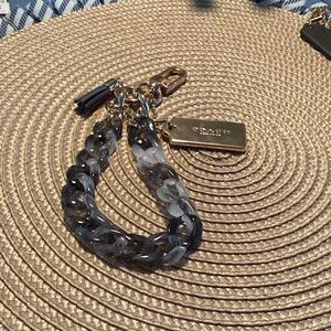 Gold and Black Chain purse charm